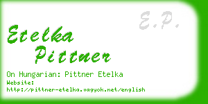 etelka pittner business card